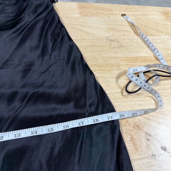 BIRGITTE HERSKIND NWT Timo Slip Dress Maxi Black Size M/8 US Satin Open Back - Picture 7 of 14